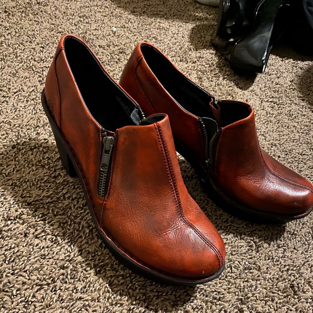 Born red heeled bootie